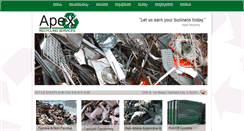 Desktop Screenshot of apex-recycling.com